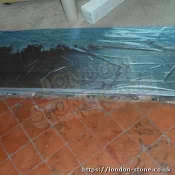 ugly quarry tile sealer residues in London London quarry tile floors that have ugly saler residues