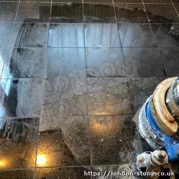 Honing and Polishing Granite floors in London