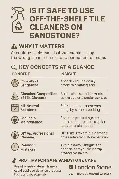 Is It Safe ToUse Off-The-Shelf Tile Cleaners On Sandstone