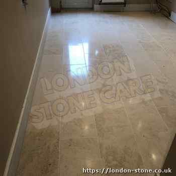 Image displaying Limestone Floor Restoration around Knights Hill