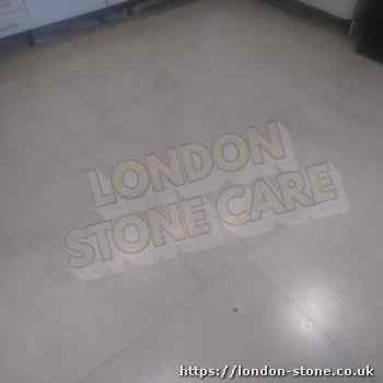 Example showing Limestone Floor Polishing in White City