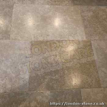 Example of Limestone Floor Polishing serving Upper Holloway
