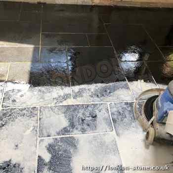 Does limestone flooring stain