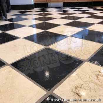 Example showing Marble Floor Restoration servicing Edgware