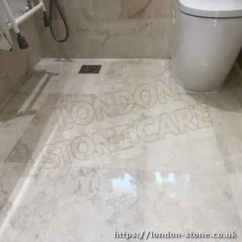 Example demonstrating Marble Tile Polishing throughout Belsize Park