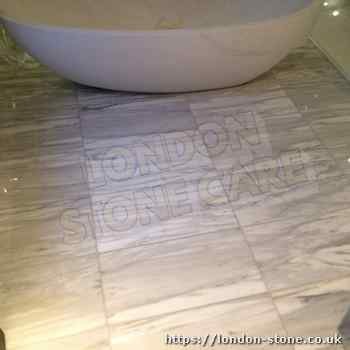 Example of Marble Tile Restoration throughout Arkley