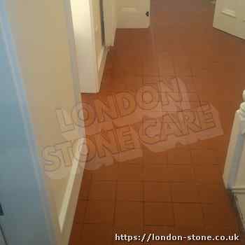 Example displaying Quarry Tiles Floor Polishing around Eel Pie Island