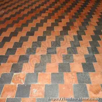 Example of Quarry Tiles Floor Cleaning in Tooting