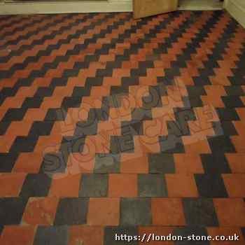 Example of Quarry Tiles Polishing in Nunhead