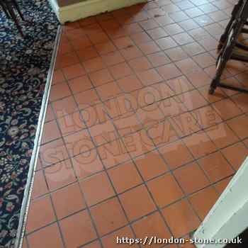 Picture showing Quarry Tiles Floor Polishing throughout Soho