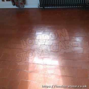 Image showing Quarry Tiles Floor Cleaning in Cockfosters