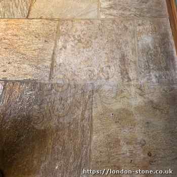 Picture showing Sandstone Floor Polishing around North End