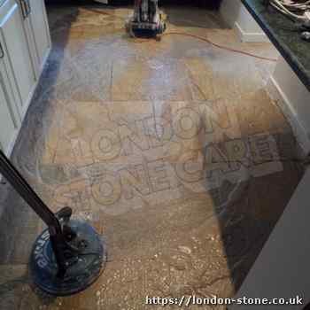 Example displaying Sandstone Floor Polishing around Tooting Bec