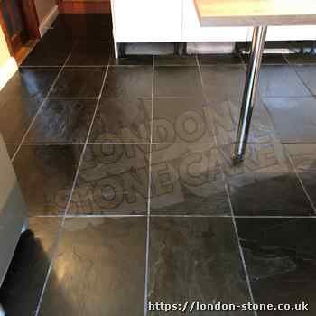 Example showing Slate Floor Cleaning in Fulwell