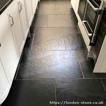 Example of Slate Floor Polishing in Maida Vale