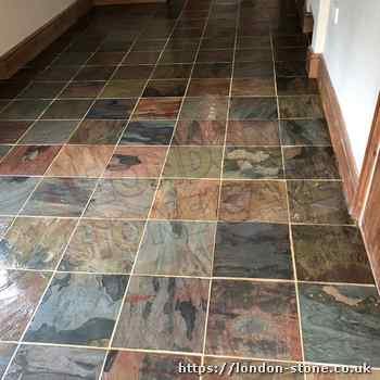 Image showing Slate Tile Restoration around Staples Corner