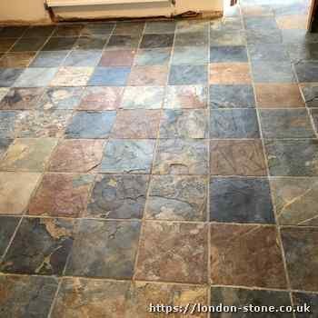 Slate floor sealing services in London