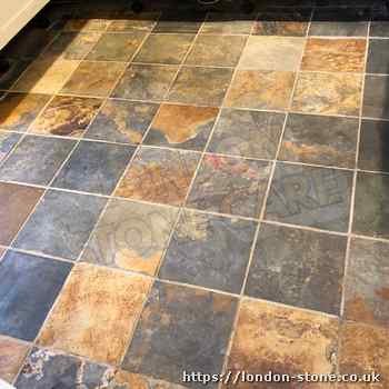 Slate floor sealing services in London