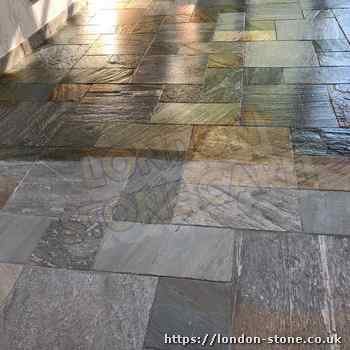 Slate cleaning London - Are slate tiles slippery when wet