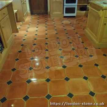 Example displaying Terracotta Floor Cleaning servicing Hampstead Garden Suburb