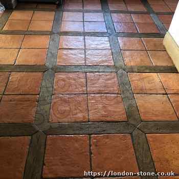 Example of Terracotta Floor Restoration around Peckham