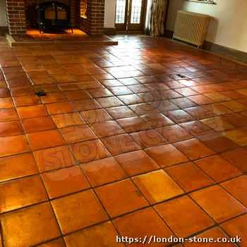 Example showing Terracotta Floor Polishing in Mortlake