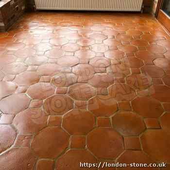 Example of Terracotta Tile Cleaning throughout New Southgate