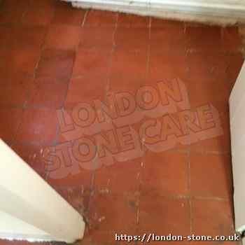 Example of Terracotta Floor Polishing servicing Brompton