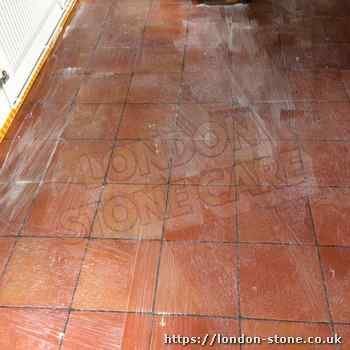 London cleaning terracotta floors