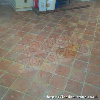 London cleaning terracotta floors