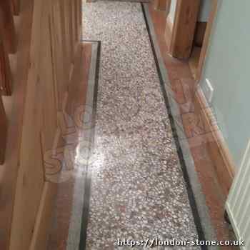 Example of Terrazzo Tile Restoration servicing East Finchley