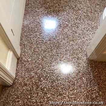 Example displaying Terrazzo Tile Polishing throughout The Hale