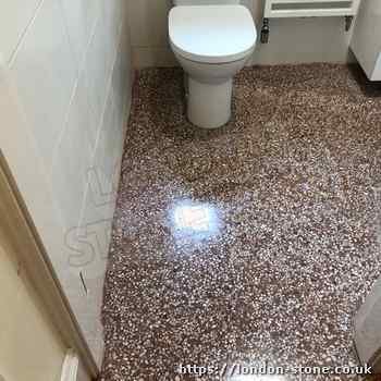 Example of Terrazzo Tile Polishing servicing Cole Park