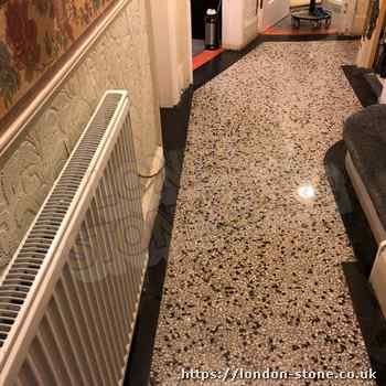 Picture demonstrating Terrazzo Tile Polishing serving Gospel Oak