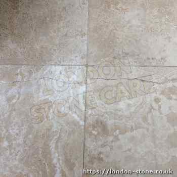 Example demonstrating Travertine Tile Cleaning throughout Colindale