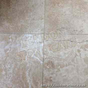 Example of Travertine Tile Cleaning serving Woodside Park