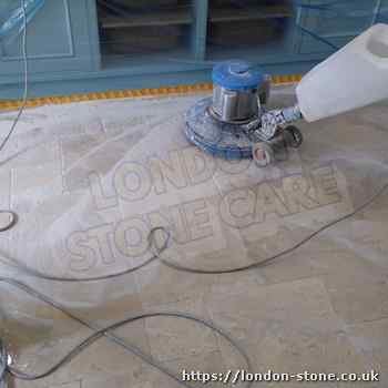 Example of Travertine Polishing servicing Totteridge