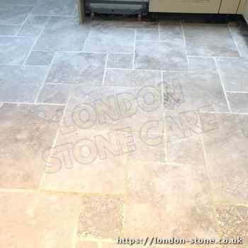 Example displaying Travertine Tile Cleaning around St James