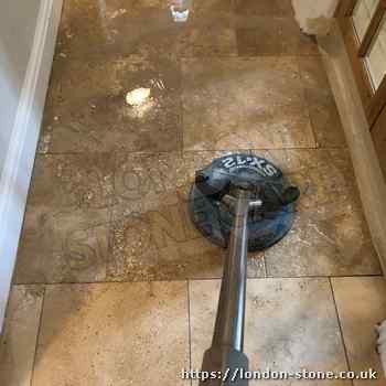 Picture demonstrating Travertine Tile Restoration servicing Holland Park