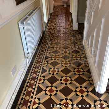 Picture displaying Minton Victorian Clay Tiles Tile Restoration in Balham