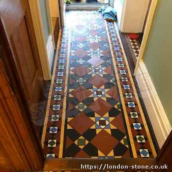 Picture showing Minton Victorian Clay Tiles Tile Polishing throughout Hampstead Heath