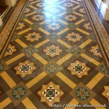 Picture of Minton Victorian Clay Tiles Floor Cleaning in Arnos Grove