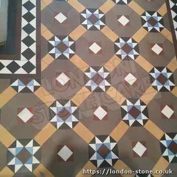 Example of Minton Victorian Clay Tiles Tile Polishing throughout Hyde Park Estate