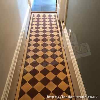 cleaning victiorian tiles in london