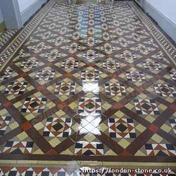 Victorian clay tiles cleaning [xfield_location] - How do you get black grout white again