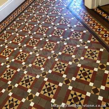 cleaning minton tile floors in london