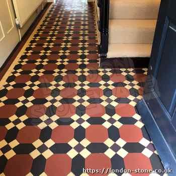 Image of Minton Victorian Clay Tiles Floor Cleaning throughout Walworth