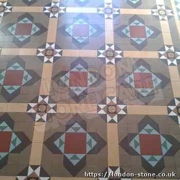 Picture showing Minton Victorian Clay Tiles Tile Polishing throughout Westbourne Green