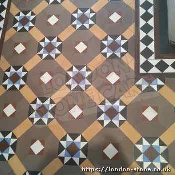 Picture of Minton Victorian Clay Tiles Tile Cleaning servicing The Burroughs