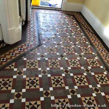 Example showing Minton Victorian Clay Tiles Tile Polishing serving Highbury